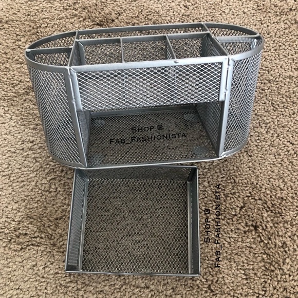 Desk organizer mesh silver - Picture 1 of 5